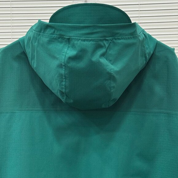 Dark Green Oblique Zipper Hooded Jacket Kolon Sport - Picture 6 of 9
